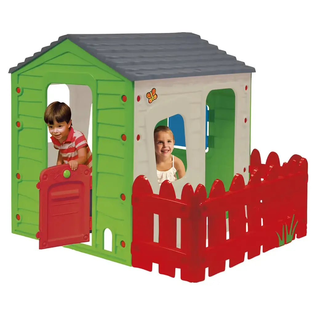 Casetta da Giardino per Bambini Maison Country con Recinto da