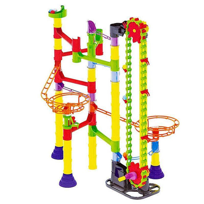 Scopri la pista per biglie Quercetti Mega Vortix! Con scivoli, ponti, spirali e un ascensore, crea percorsi infiniti. Per bambini 5-12 anni. Made in Italy. (18930957) (19093180)