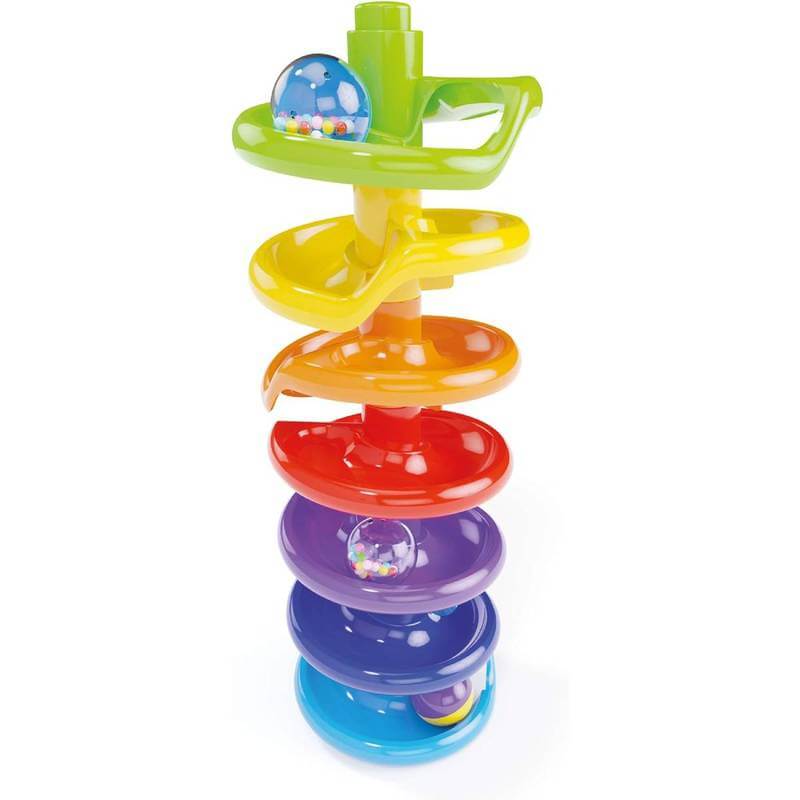 Scopri Spiral Tower di Quercetti, la pista per biglie ideale per bambini da 1 anno. Facilmente costruibile, sviluppa abilità cognitive e motorie. 100% Made in Italy, sicura e sostenibile. (18931006) (19093227)