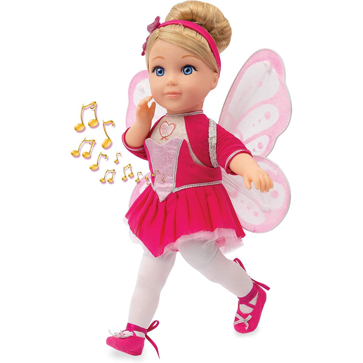 Bambola Giulia Ballerina è interattiva e perfetta per amanti di danza e musica classica. Pronuncia frasi, suona brani premendo petto e mano, e include ali per bambola e bambina 2 (19092893)