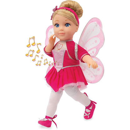 Bambola Giulia Ballerina è interattiva e perfetta per amanti di danza e musica classica. Pronuncia frasi, suona brani premendo petto e mano, e include ali per bambola e bambina 2 (19092893)