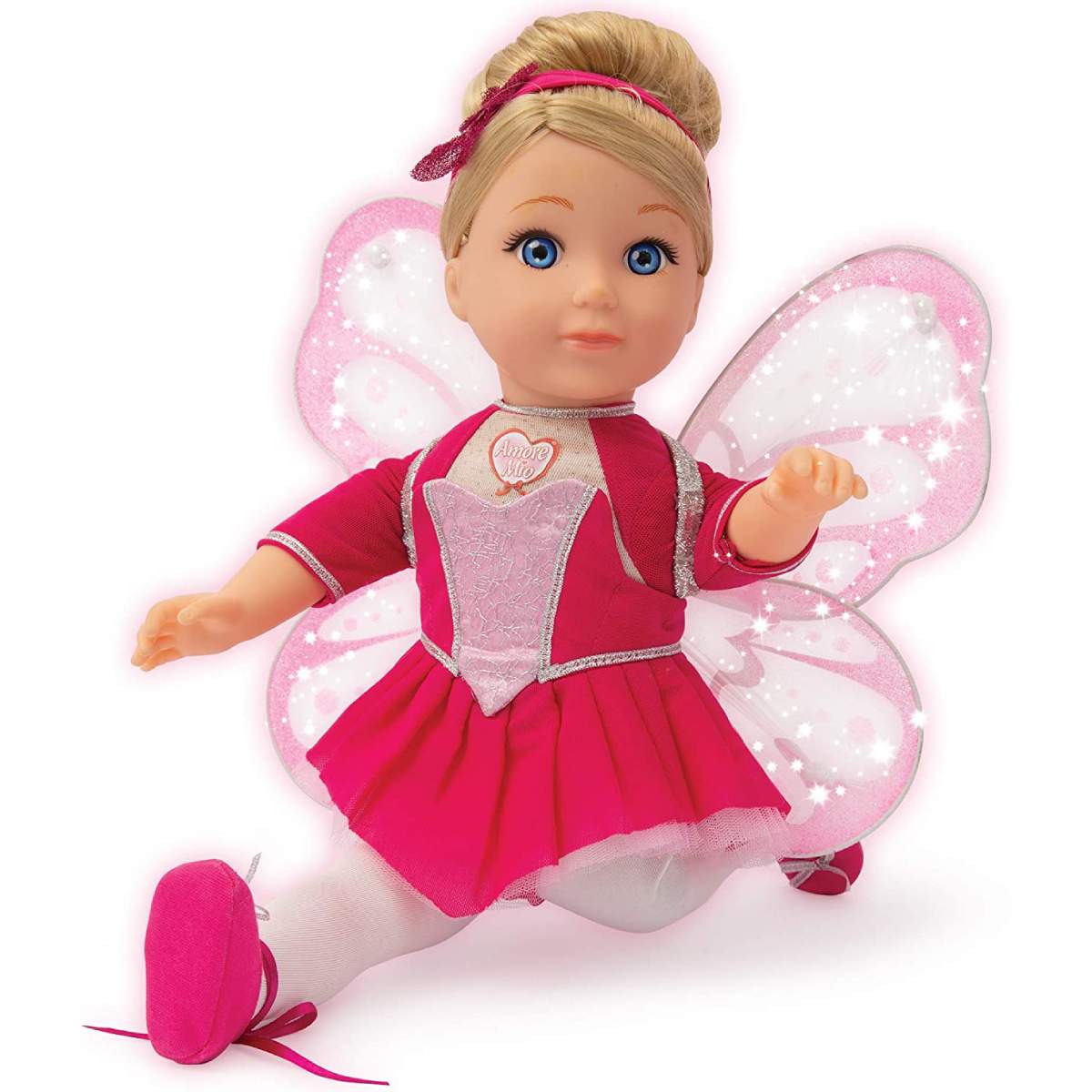 Bambola Giulia Ballerina è interattiva e perfetta per amanti di danza e musica classica. Pronuncia frasi, suona brani premendo petto e mano, e include ali per bambola e bambina 3 (19092894)