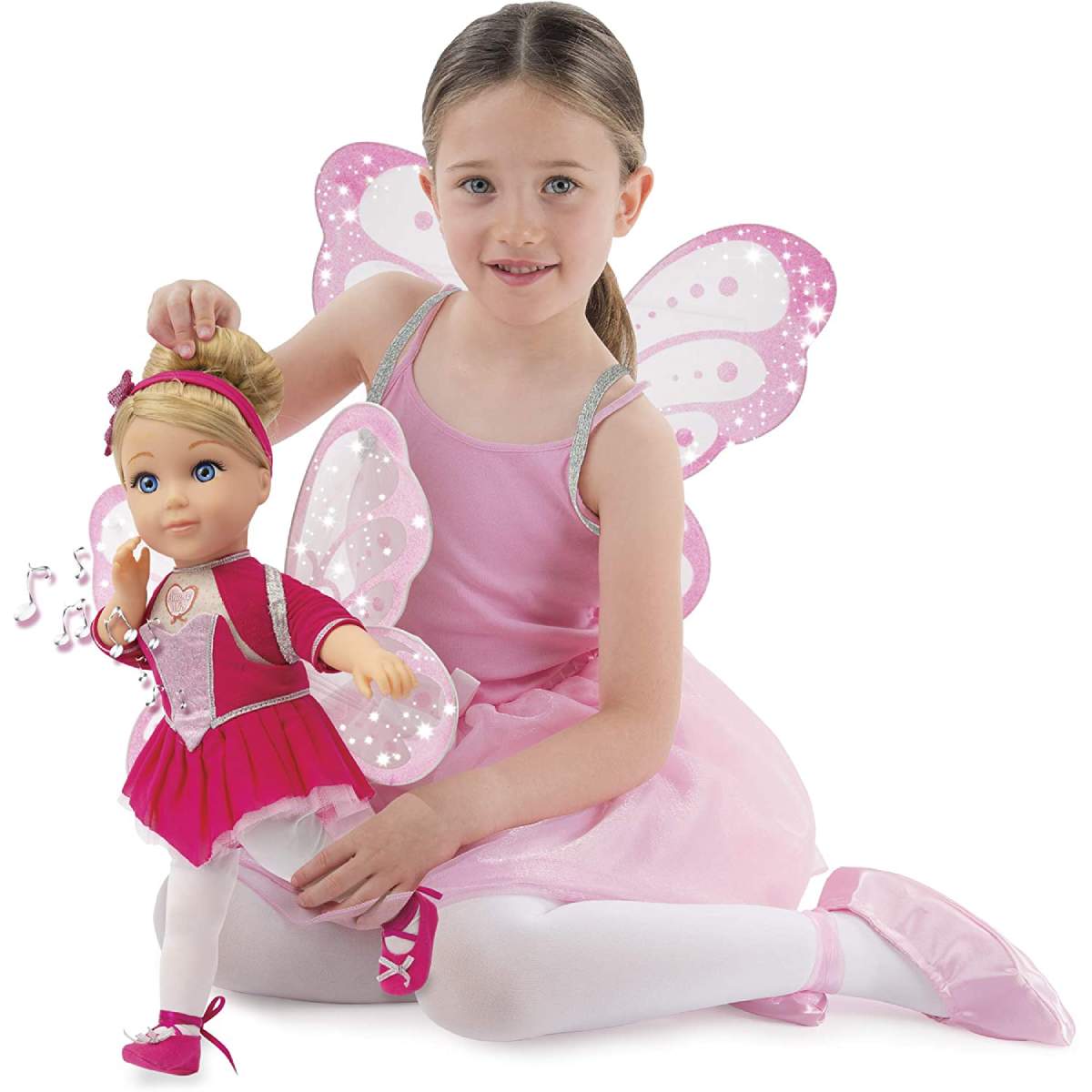 Bambola Giulia Ballerina è interattiva e perfetta per amanti di danza e musica classica. Pronuncia frasi, suona brani premendo petto e mano, e include ali per bambola e bambina 4 (19092896)