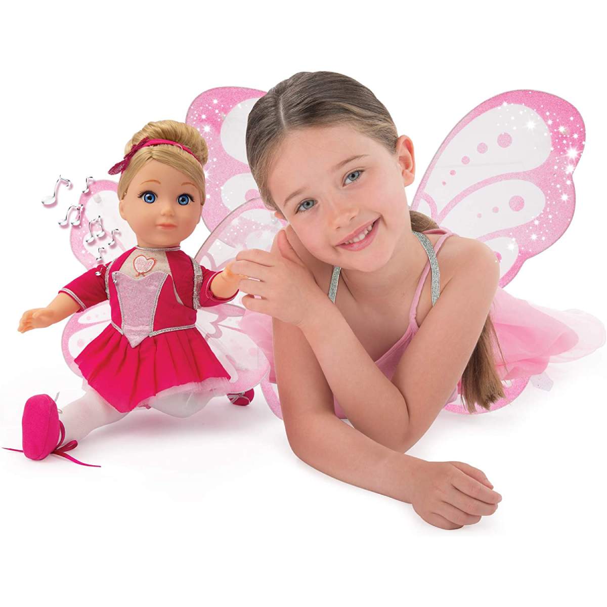 Bambola Giulia Ballerina è interattiva e perfetta per amanti di danza e musica classica. Pronuncia frasi, suona brani premendo petto e mano, e include ali per bambola e bambina 5 (19092898)