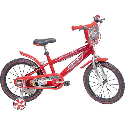 Bicicletta-Bambini-Cars-14"-Pollici-Ruote-Supporto-3-6-Anni-Mondo-1