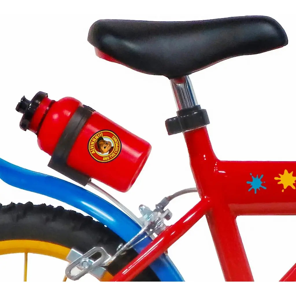 Bicicletta per bambini 12" Alvin con rotelle, borraccia, doppio freno e telaio in acciaio 3-5 anni 2