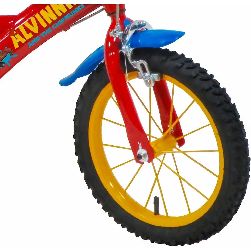 Bicicletta per bambini 12" Alvin con rotelle, borraccia, doppio freno e telaio in acciaio 3-5 anni 4