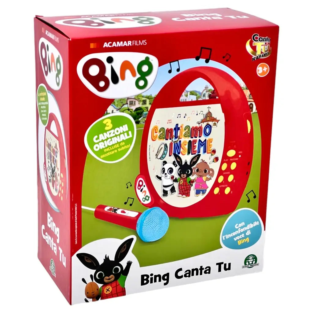 Bing Karaoke Canta Tu per Bambini con 3 Canzoni Microfono Giochi Preziosi 6