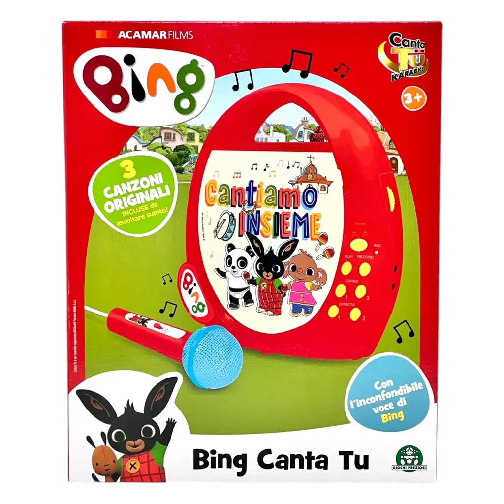 Bing Karaoke Canta Tu per Bambini con 3 Canzoni Microfono Giochi Preziosi 7