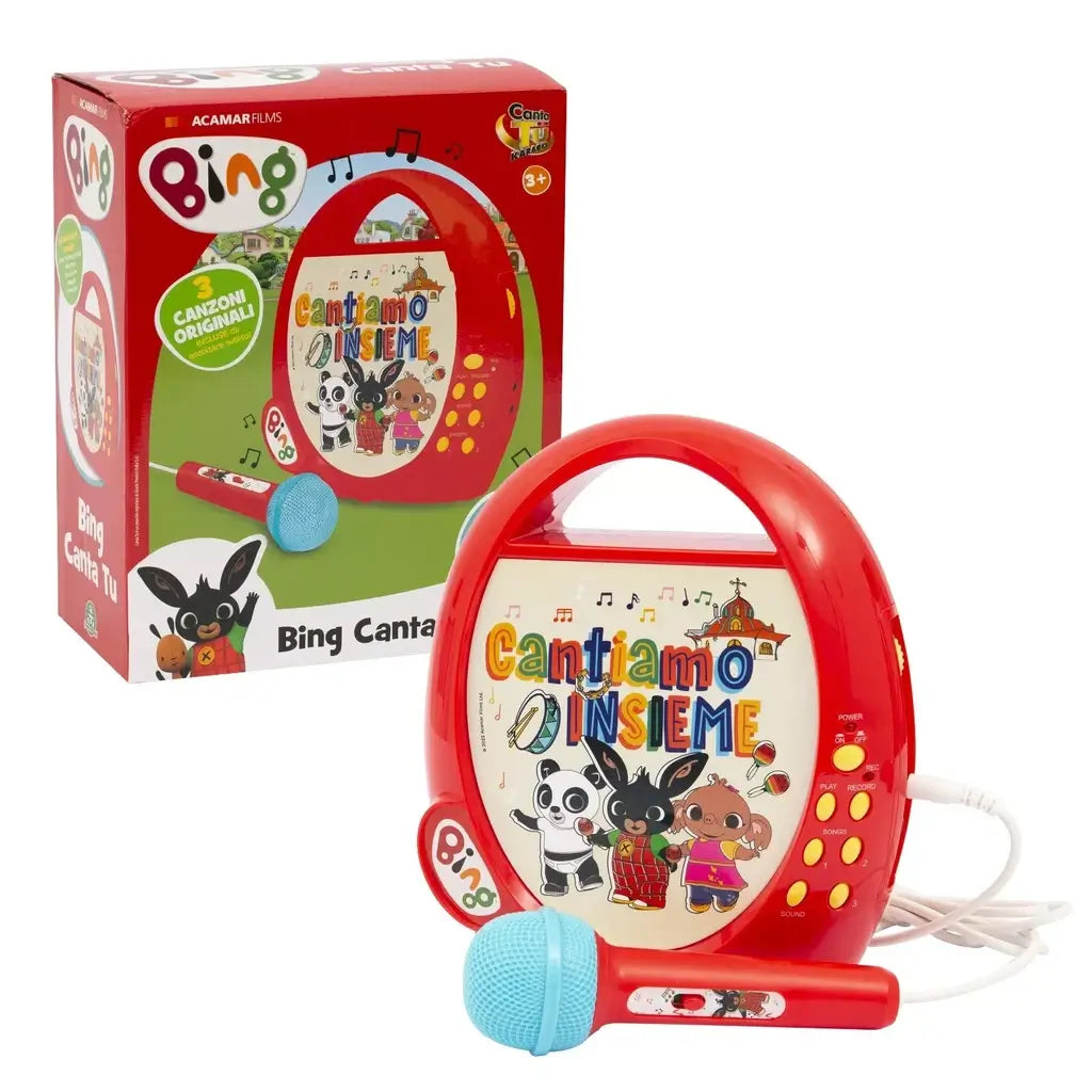 Bing Karaoke Canta Tu per Bambini con 3 Canzoni Microfono Giochi Preziosi 2