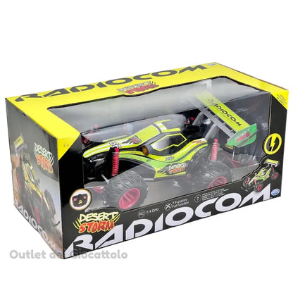 Desert Storm è una macchina telecomandata per bambini, lunga 36 cm e ideale per ogni terreno! Questa auto radiocomandata con telecomando a 7 funzioni e ruote ad alta aderenza 12