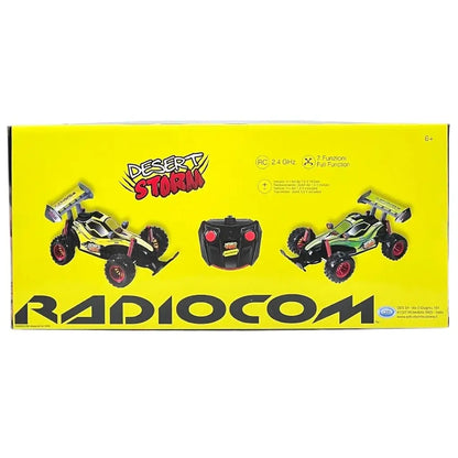 Desert Storm è una macchina telecomandata per bambini, lunga 36 cm e ideale per ogni terreno! Questa auto radiocomandata con telecomando a 7 funzioni e ruote ad alta aderenza 13