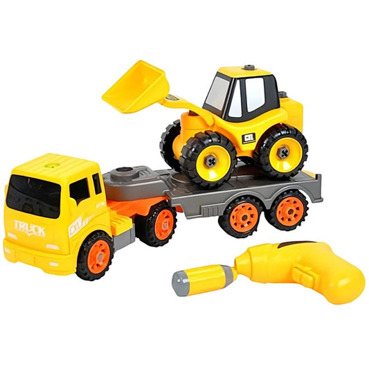 Camion con Ruspa e Avvitatore Set Costruzione