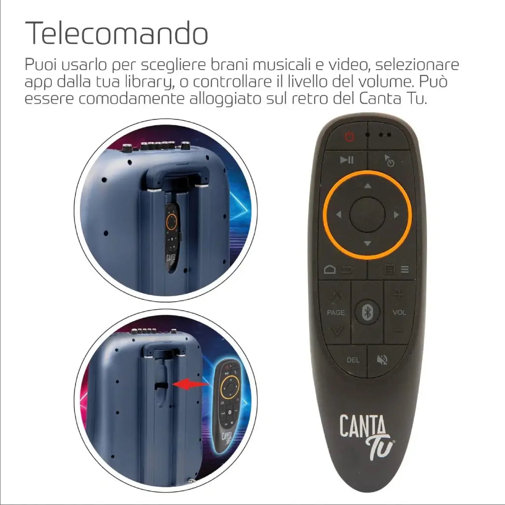 Canta Tu Giochi Preziosi CTC10200 Blu Karaoke Portatile con Microfono Senza Fili Bluetooth 8