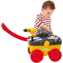 Carrello Ecoiffier Meccanico con 19 attrezzi giocattolo per bambini dai 18 mesi. Stimola manualità, gioco simbolico e autonomia in modo pratico e sicuro.