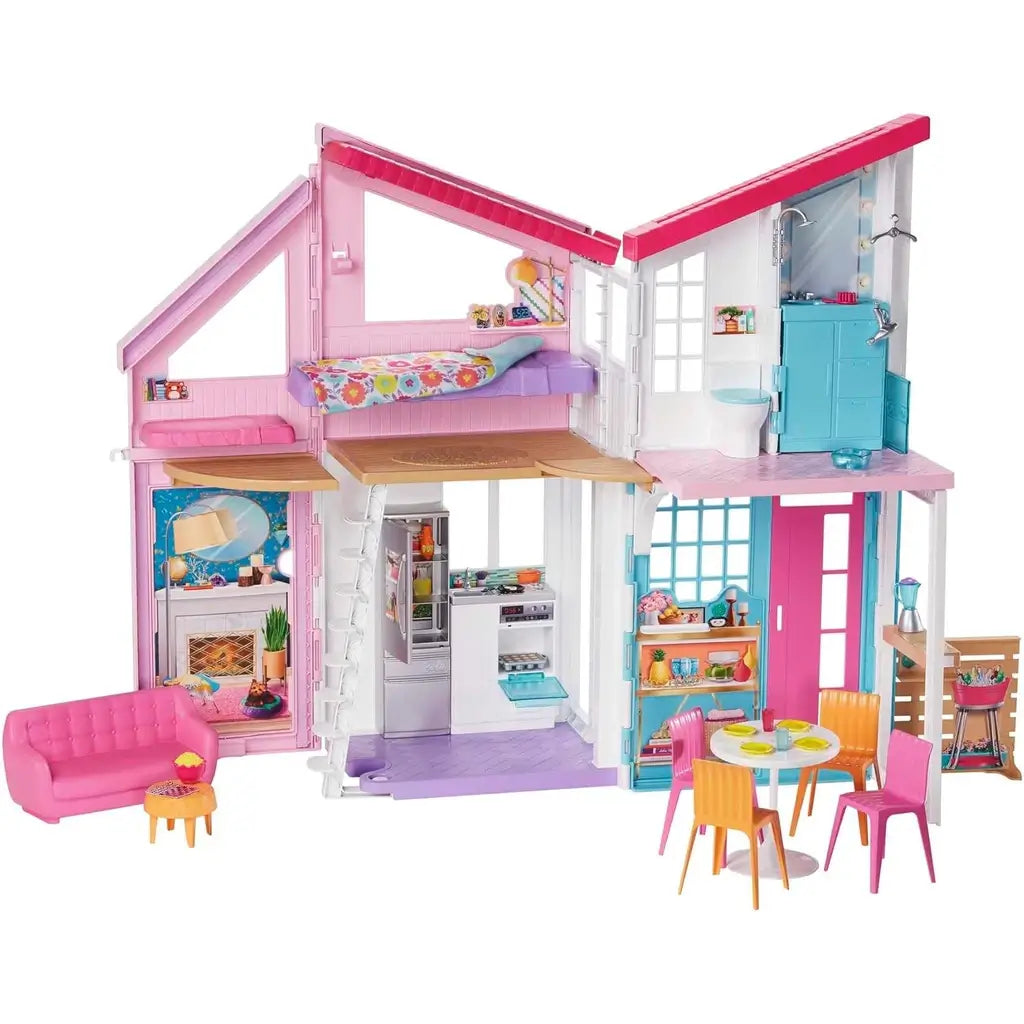 Casa di Malibu di Barbie: 2 piani, 6 stanze trasformabili e oltre 25 accessori per creare storie incredibili per bambine dai 3 anni in su 2