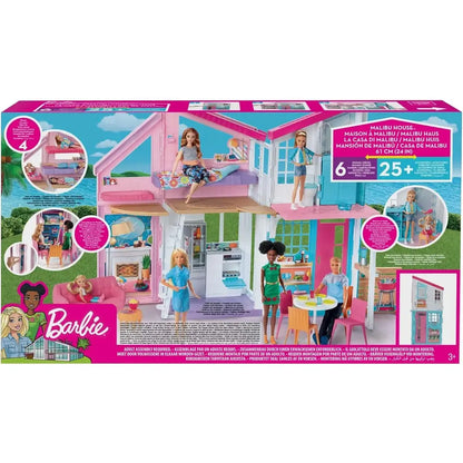 Casa di Malibu di Barbie: 2 piani, 6 stanze trasformabili e oltre 25 accessori per creare storie incredibili per bambine dai 3 anni in su 7