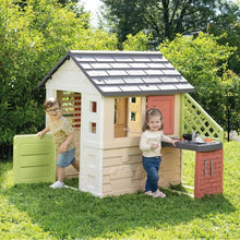 Casetta Smoby con cucina e accessori lavello e grill per bimbi da 2 anni in su. Perfetta per giardino o terrazza. Realizzata con plastica riciclata 7