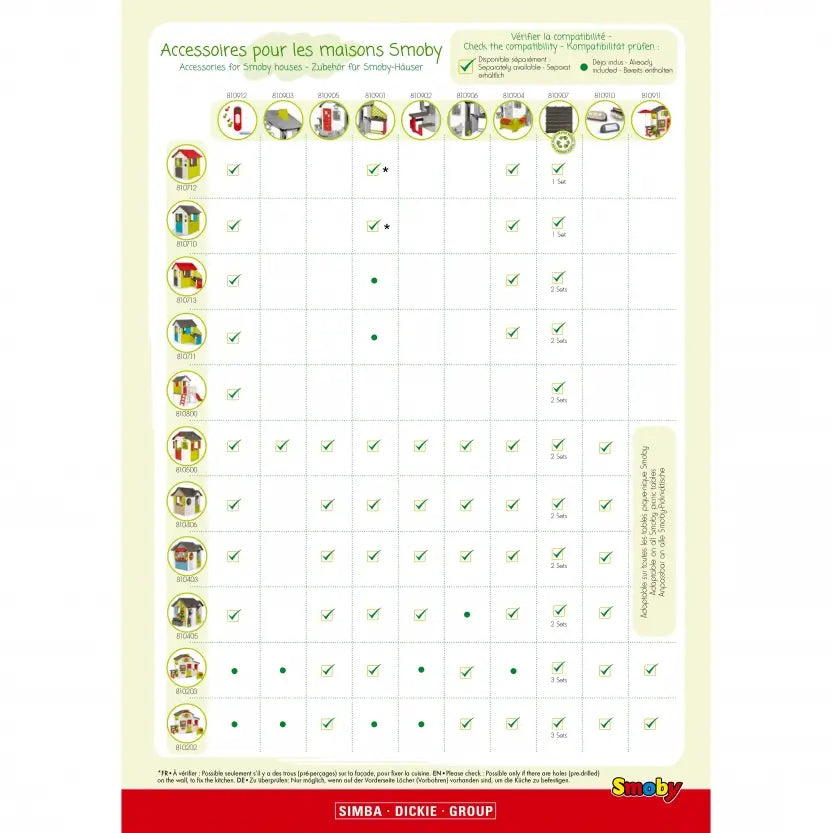 Casetta da giardino per bambini Smoby Neo Jura Lodge. Design modulare con porte, finestre, persiane richiudibili e mangiatoia per uccellini. Giochi all’aperto sicuri e creativi 810500
