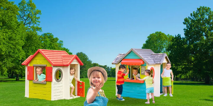 Casette da gioco per bambini - perfette per giardino, interno ed esterno, divertimento e fantasia assicurati