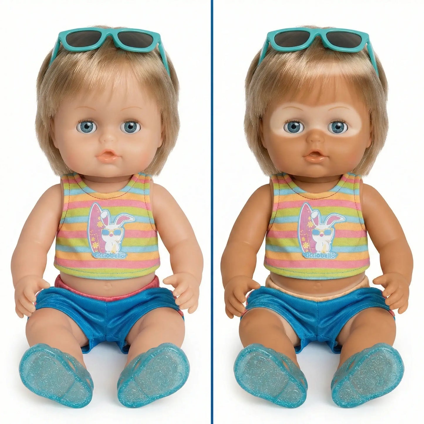 Cicciobello Sunny Bambola Abbronzante con Occhiali Cambia Colore 4