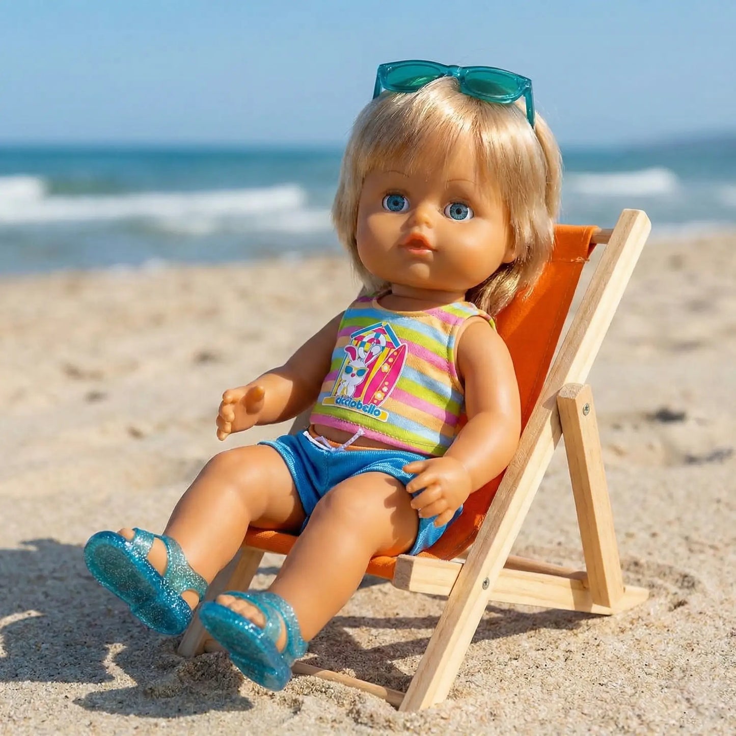 Cicciobello Sunny Bambola Abbronzante con Occhiali Cambia Colore 5