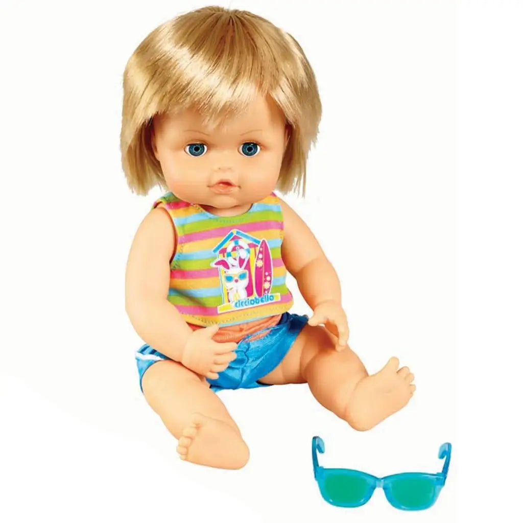 Cicciobello Sunny Bambola con Occhiali e Funzione Abbronzante Alta 30 cm si abbronza davvero alla luce del sole 2