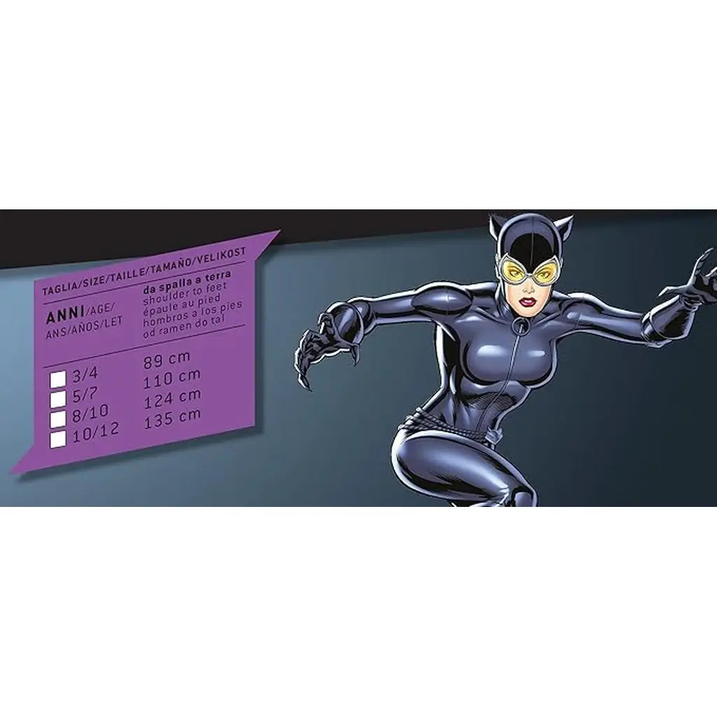 Costume Catwoman Per Bambine Da 5-7 Anni Carnevale DC Comics 7