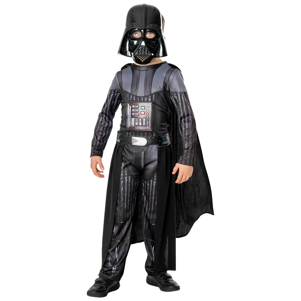 Costume Darth Vader Deluxe Bambino Rubies Vestito Star Wars Ufficiale con Maschera e Mantello 