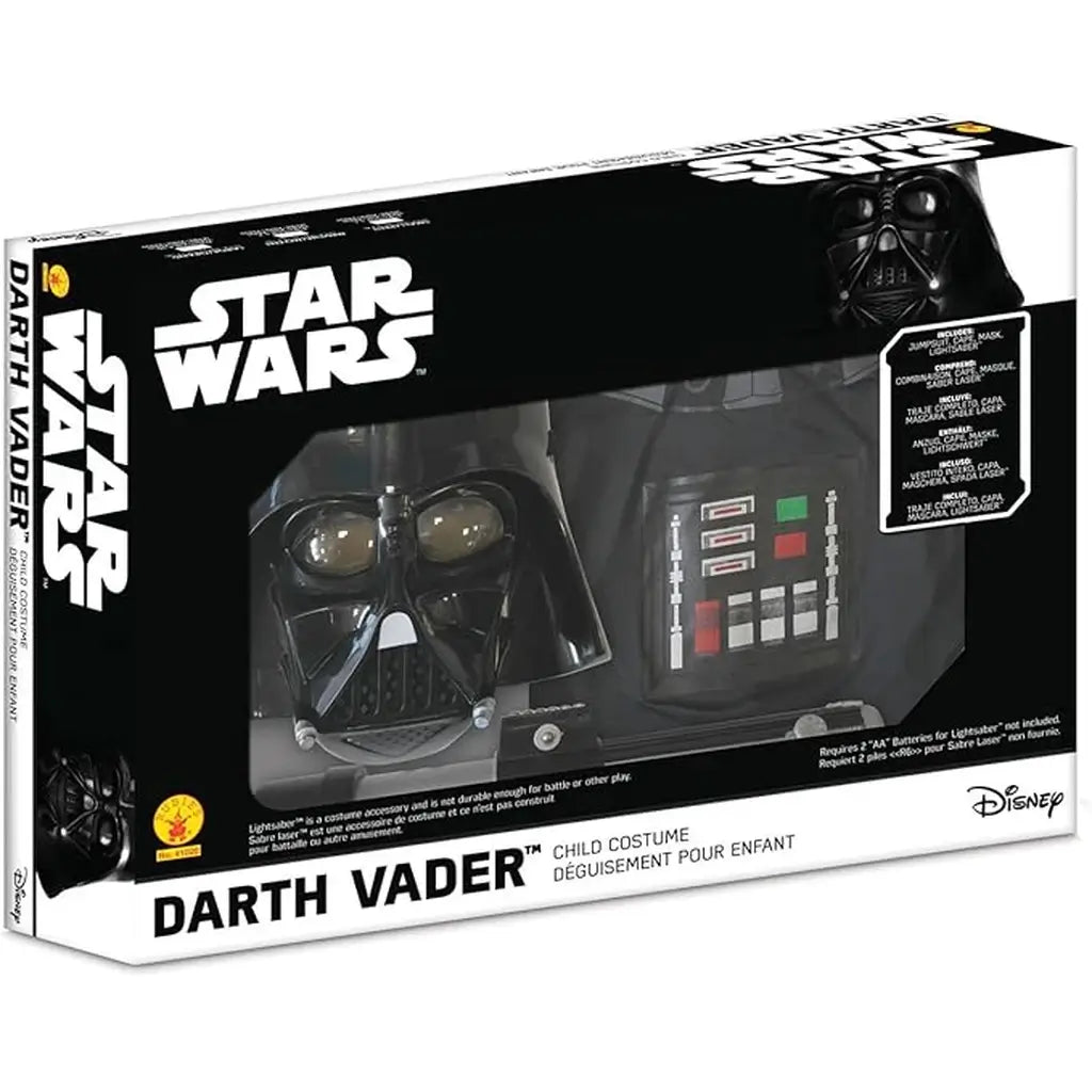 Costume Darth Vader Bambino Star Wars con Maschera e Spada Laser 8