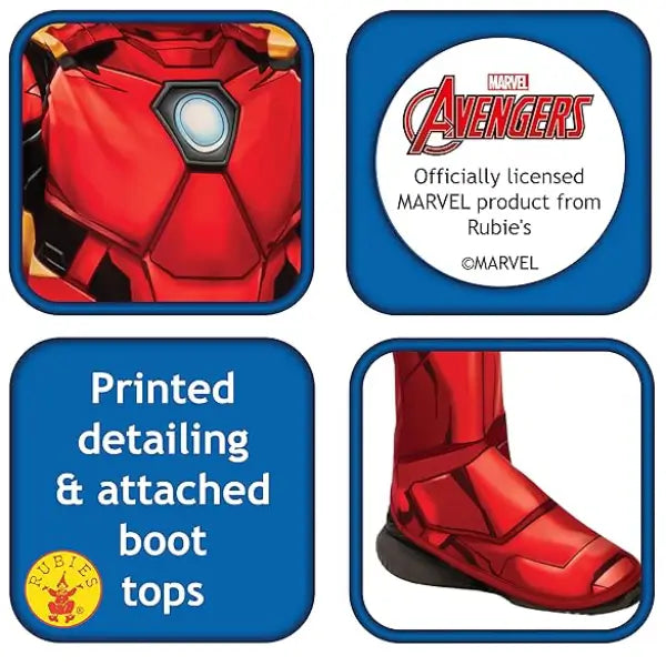 Costume Iron Man Avengers Bambino Tuta e Maschera Marvel Rubie’s 702024 