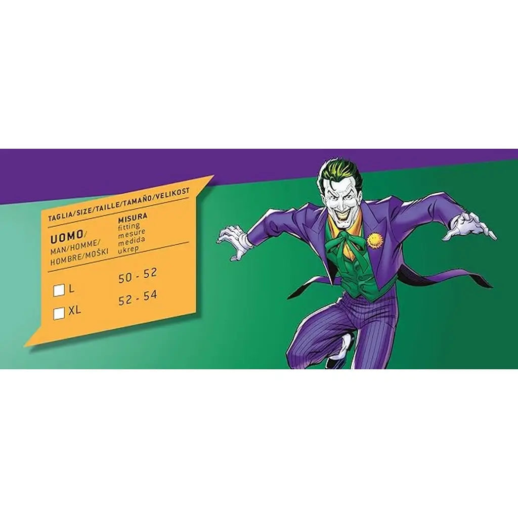 Costume Joker Uomo – Licenza Ufficiale DC Comics