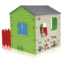 Casetta da giardino per bambini con recinto e colori vivaci resistenti ai raggi UV. Facile da montare e perfetta per il gioco all’aperto. Realizzata in plastica durevole, offre uno spazio sicuro e divertente. Adatta a bambini dai 2 anni in su 2