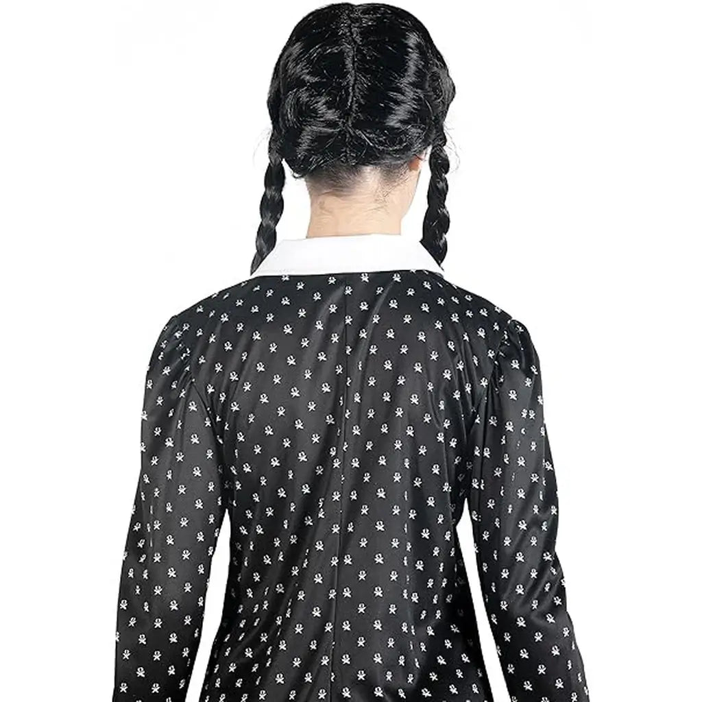 Costume Mercoledì Addams ufficiale per bambine: qualità, comfort e magia per feste, Halloweene travestimenti speciali. Ideale per ragazze 10, 12 anni