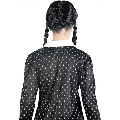 Costume Mercoledì Addams ufficiale per bambine: qualità, comfort e magia per feste, Halloweene travestimenti speciali. Ideale per ragazze 10, 12 anni