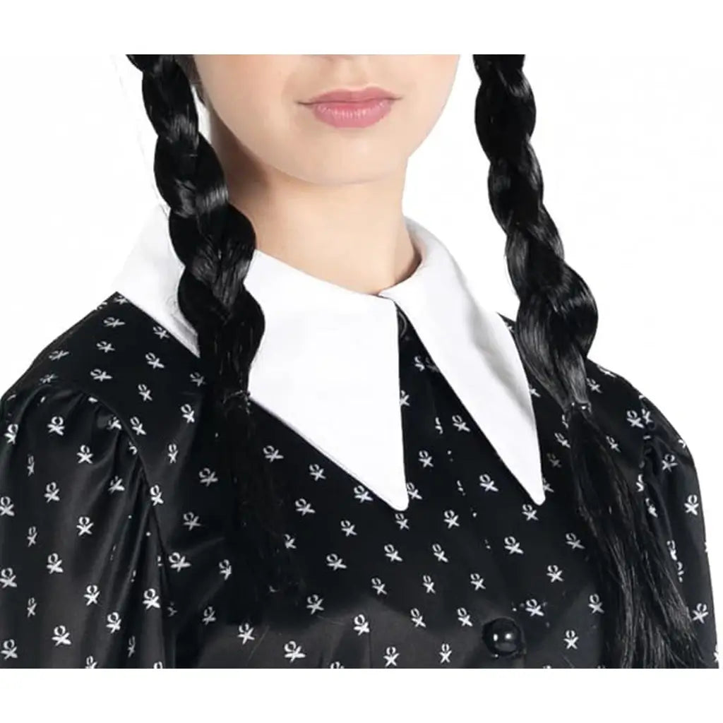 Costume Mercoledì Addams ufficiale per bambine: qualità, comfort e magia per feste, Halloweene travestimenti speciali. Ideale per ragazze 10, 12 anni