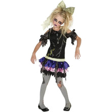 Costume ufficiale Rubie’s  886627 Zombie Doll per bambina. Include vestito, fiocco e collant