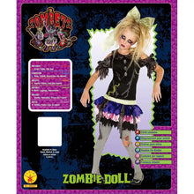 Costume ufficiale Rubie’s  886627 Zombie Doll per bambina. Include vestito, fiocco e collant Frontale