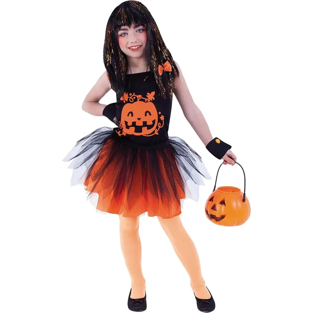 costume zucca per bambina: allegro, sicuro e completo di accessori 3