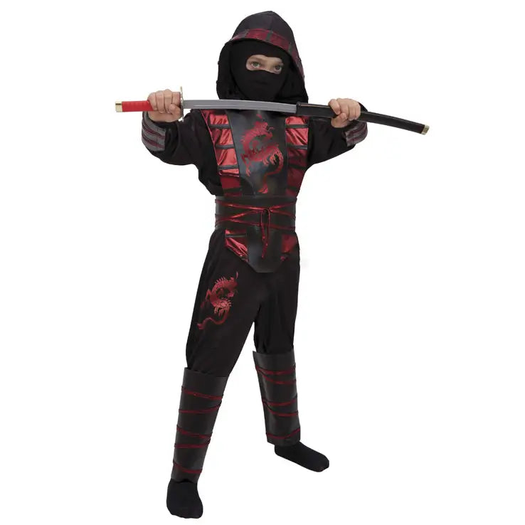 Costume da Ninja Fighter per Bambini 3-4 Anni Vestito di Carnevale Completo Carnaval Queen 53460