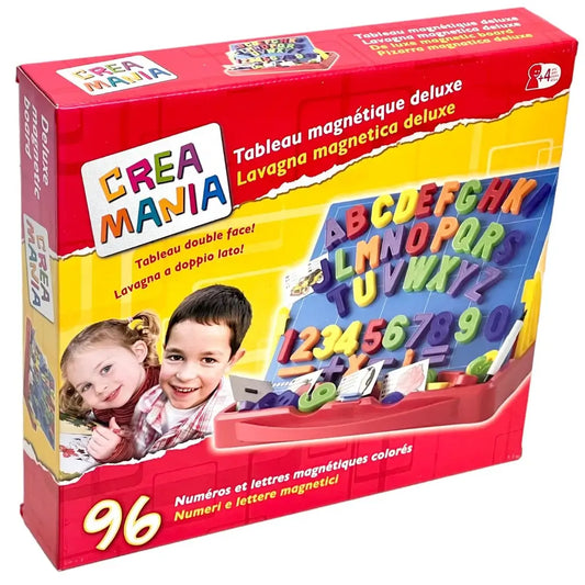 Quercetti 50121 Lavagna Magnetica Crea Mania Lettere e Numeri Magnetici 1