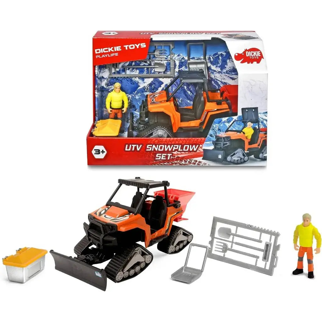 Il Set Spazzaneve Cingolato Dickie Toys include un veicolo realistico in scala 1:24, un personaggio articolato e accessori. Perfetto per bambini dai 3 anni in su, ideale per creare avventure invernali e stimolare la fantasia. 1