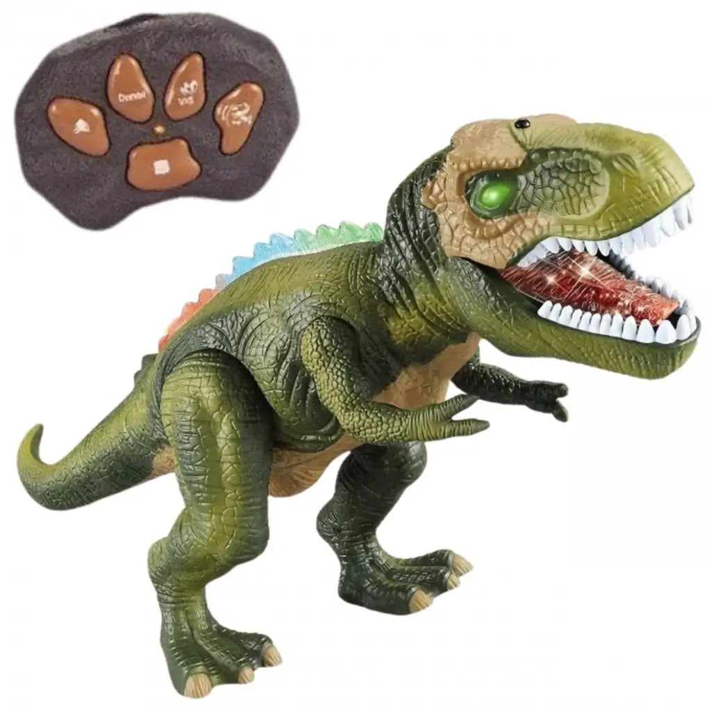 Dinosauro T-Rex radiocomandato con luci, suoni e movimenti realistici. Perfetto per bambini dai 3 anni, divertente e interattivo 