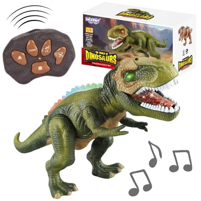 Dinosauro T-Rex radiocomandato con luci, suoni e movimenti realistici. Perfetto per bambini dai 3 anni, divertente e interattivo 2