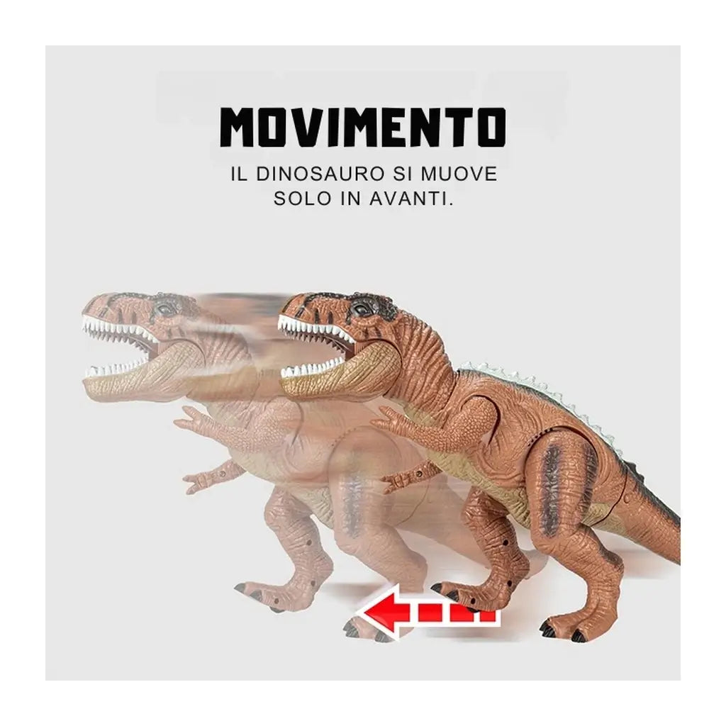 Dinosauro T-Rex radiocomandato con luci, suoni e movimenti realistici. Perfetto per bambini dai 3 anni, divertente e interattivo 5