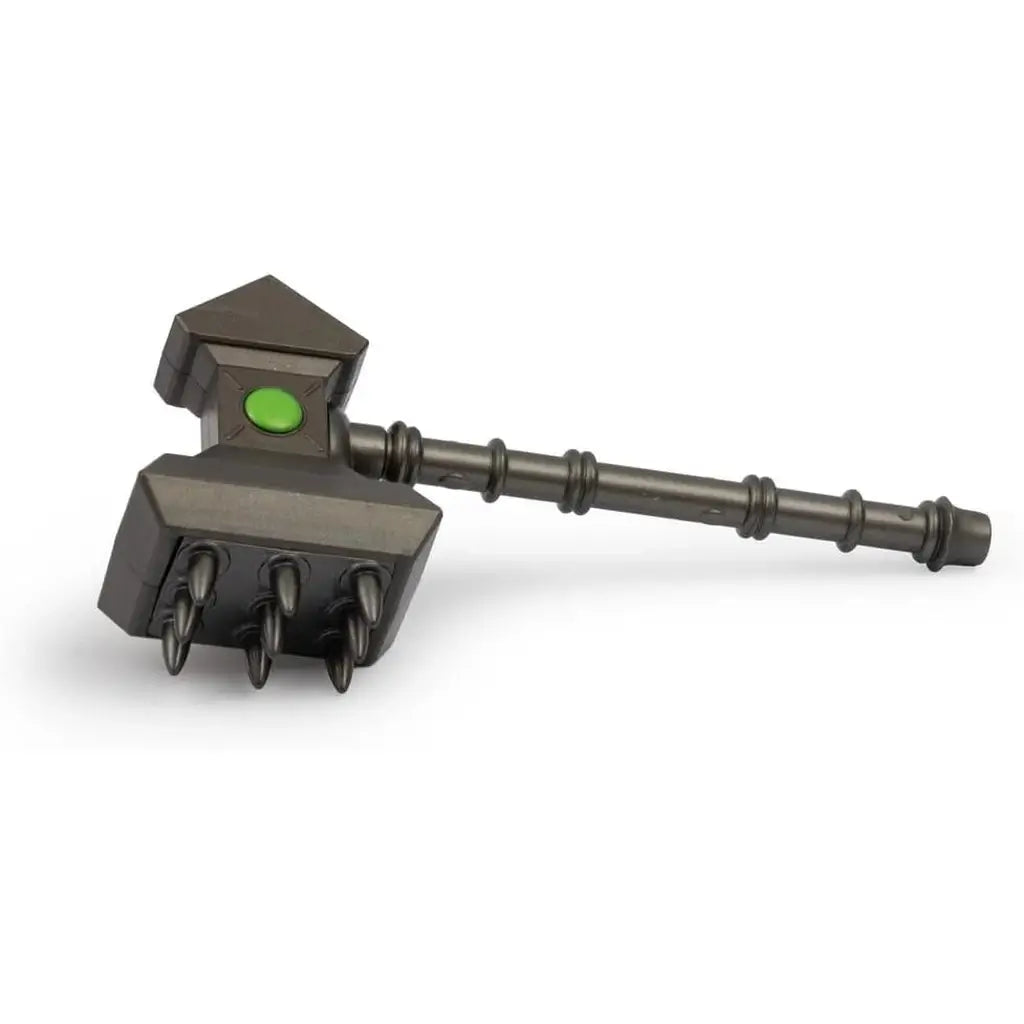 action figure Gormita Rockard Glen del Clan della Terra. Personaggio da 15 cm, completamente articolato con armatura verde/bronzo e Martello Sismico 6