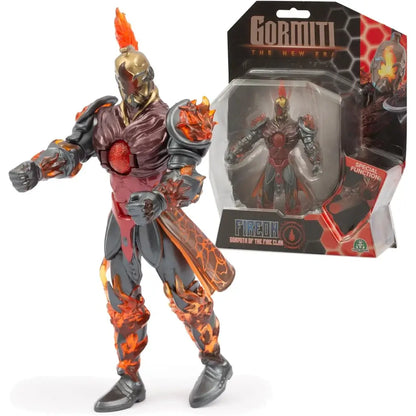 Action Figure di Fireon Gormita del Clan del Fuoco da 15 cm, completamente articolato e dotato di una funzione di attacco.Prodotto Giochi Preziosi Età 3+.1