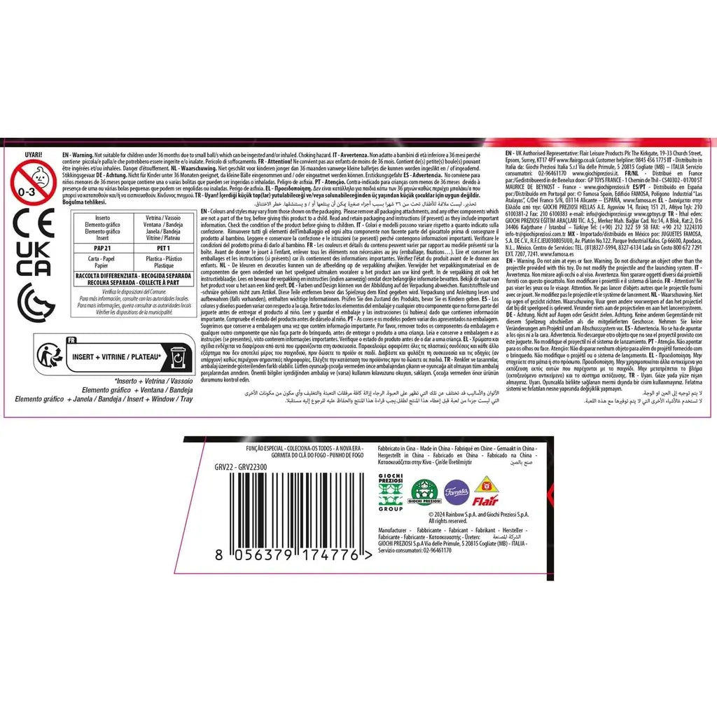 Action Figure di Fireon Gormita del Clan del Fuoco da 15 cm, completamente articolato e dotato di una funzione di attacco.Prodotto Giochi Preziosi Età 3+.10