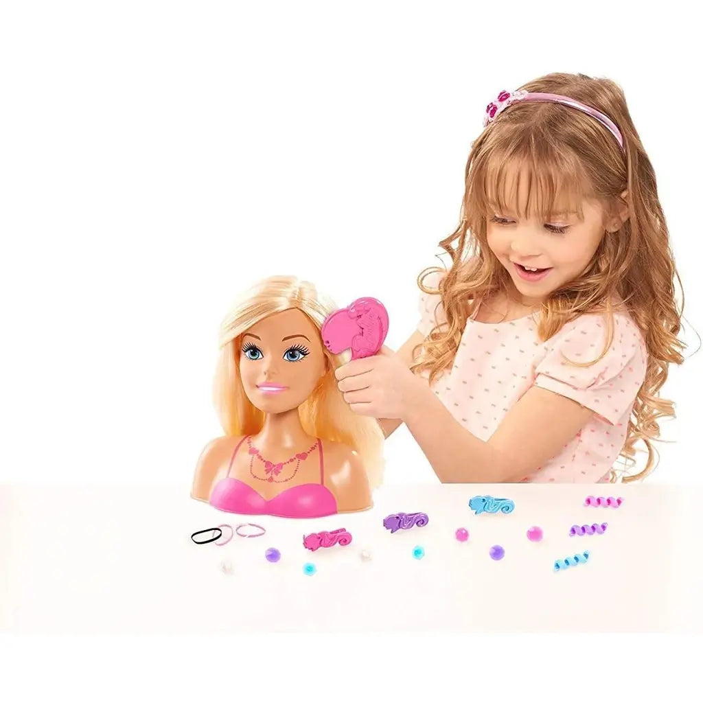 Testa di Bambola Barbie da Pettinare Acconciare 20 Accessori Grandi Giochi BAR28000 Un gioco creativo per bambine 5