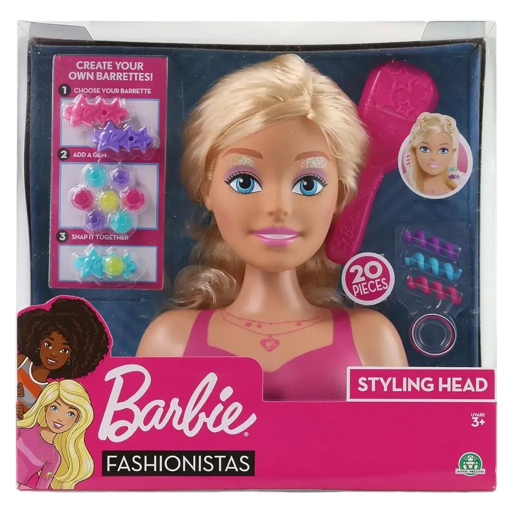 Testa di Bambola Barbie da Pettinare Acconciare 20 Accessori Grandi Giochi BAR28000 Un gioco creativo per bambine 6